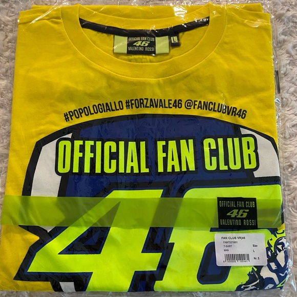 Valentino Rossi Official Fan Club Tee-Shirt  -  Size Large - Picture 1 of 3